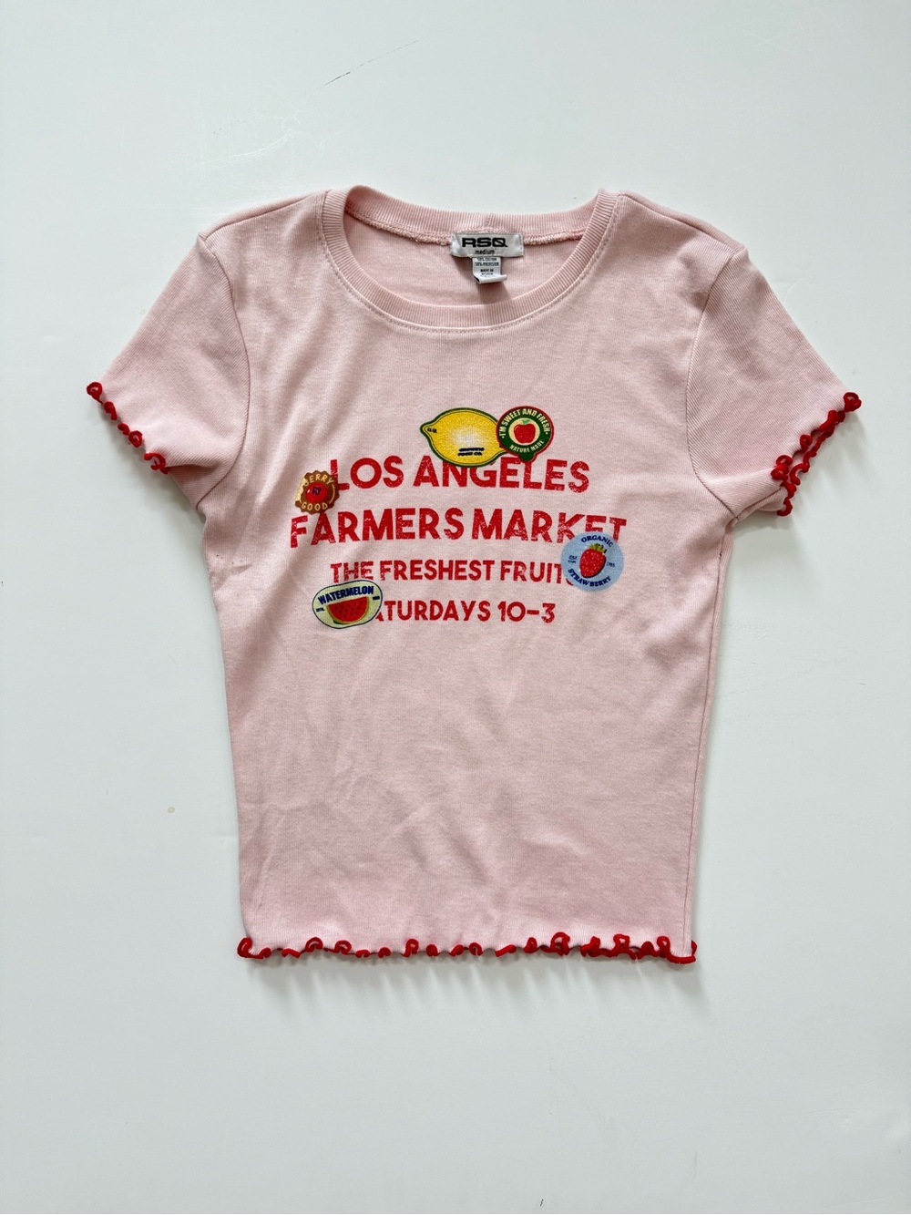 RSQ Pink "Los Angeles Farmers Market"